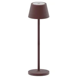 Iris mini bordlampe IP54 oppladbar rust
