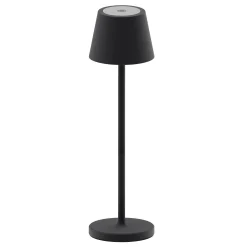 Iris mini bordlampe IP54 oppladbar sort