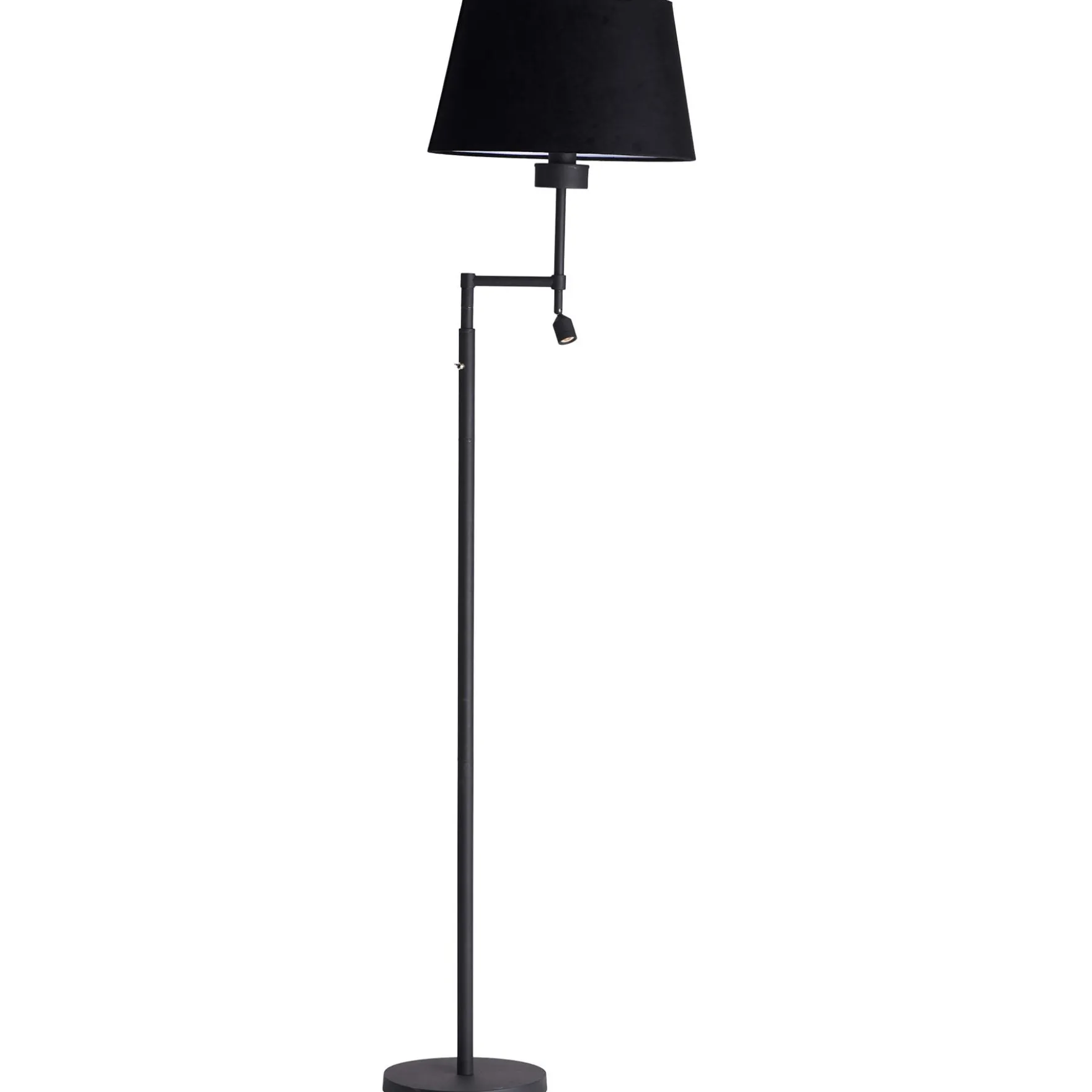 Kasper gulvlampe u/skjerm sort