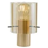 Kvarts bordlampe E27 gull/champagne
