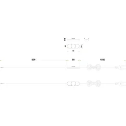 Ledningsdimmer 2.5 hvit
