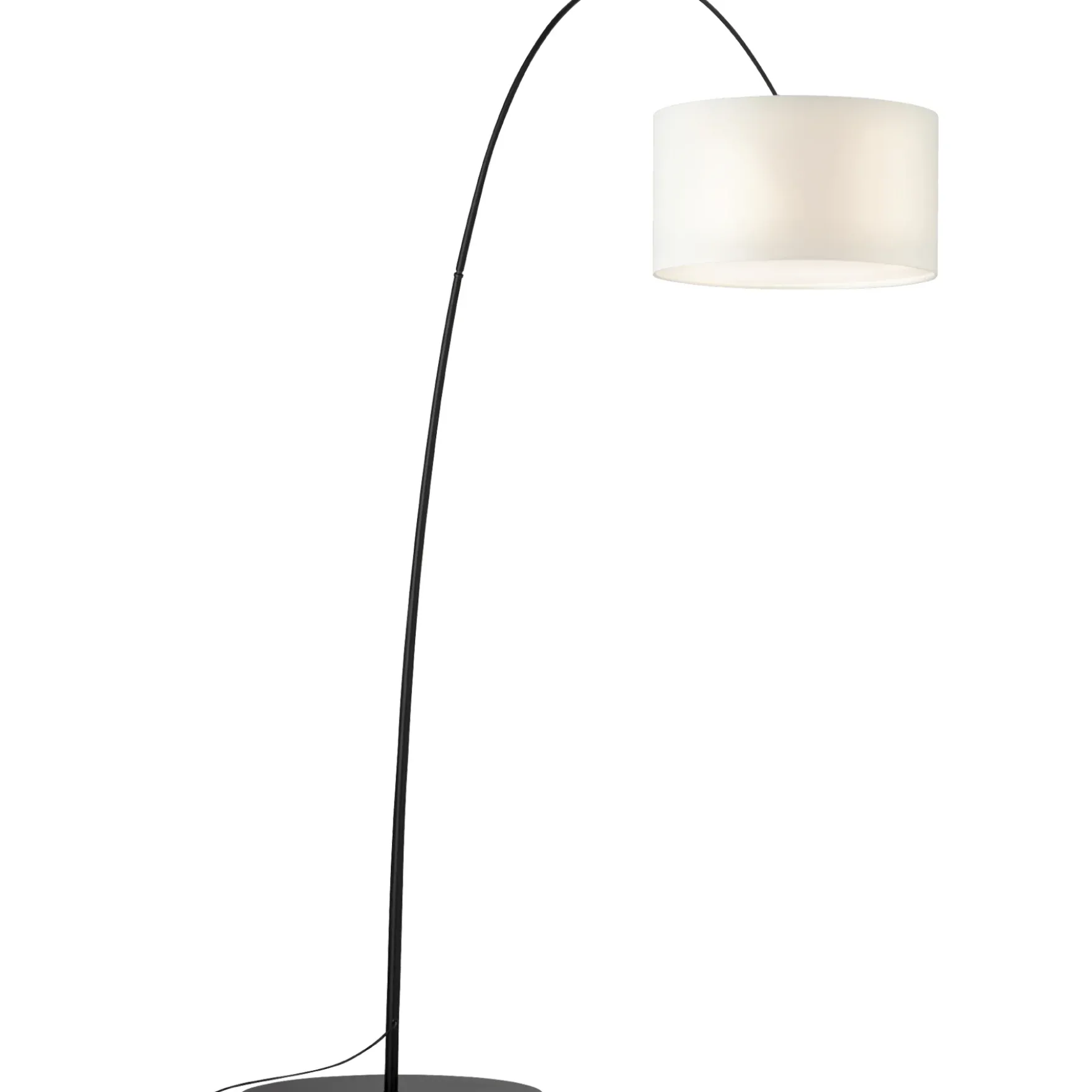 Lesquerde gulvlampe sort/hvit