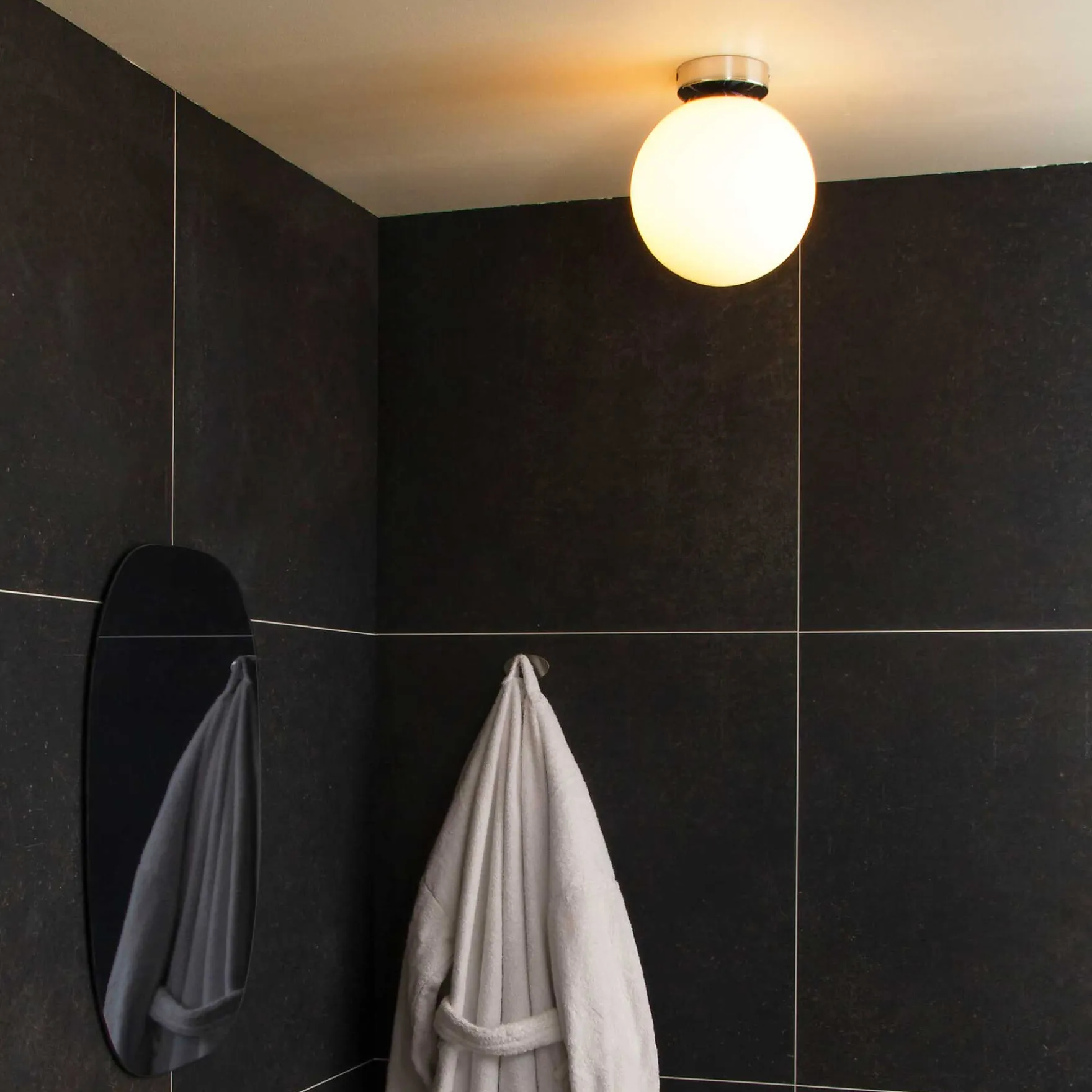 Lido plafond bad krom/opal