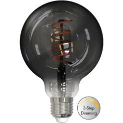 LM LED globe sotet Ø95mm 5.5W 3-step dim