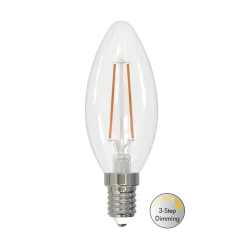 LM LED mignon klar 4W 470lm 2700K 3-step dim