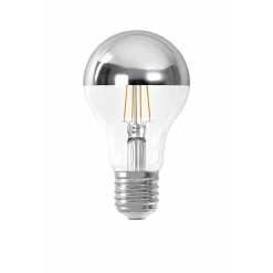 LM LED normal E27 toppspeil sølv 7.5W dimbar
