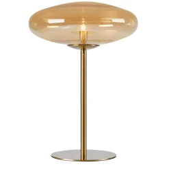 Locus bordlampe G9 18W amber/messing