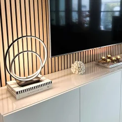 Loop LED bordlampe sort 3-step dim