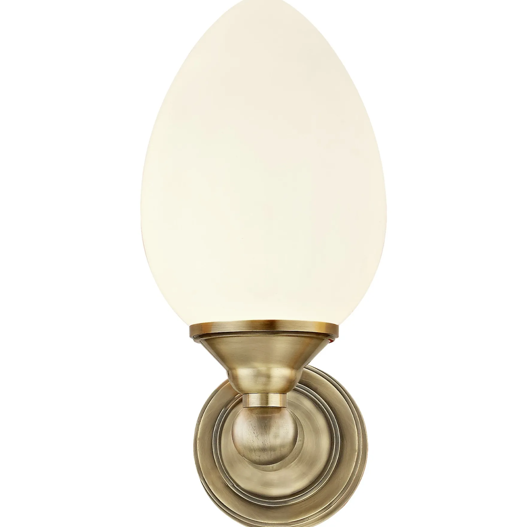 Luigi vegglampe IP44 antikk/opal