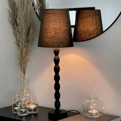 Lukas lampeskjerm sort Ø22cm