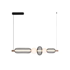 Lumia takpendel liggende LED sort/messing