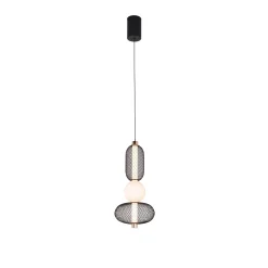 Lumia takpendel stor LED sort/messing