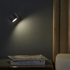 Magneto LED bord-/vegglampe ladbar sort 3-step dim