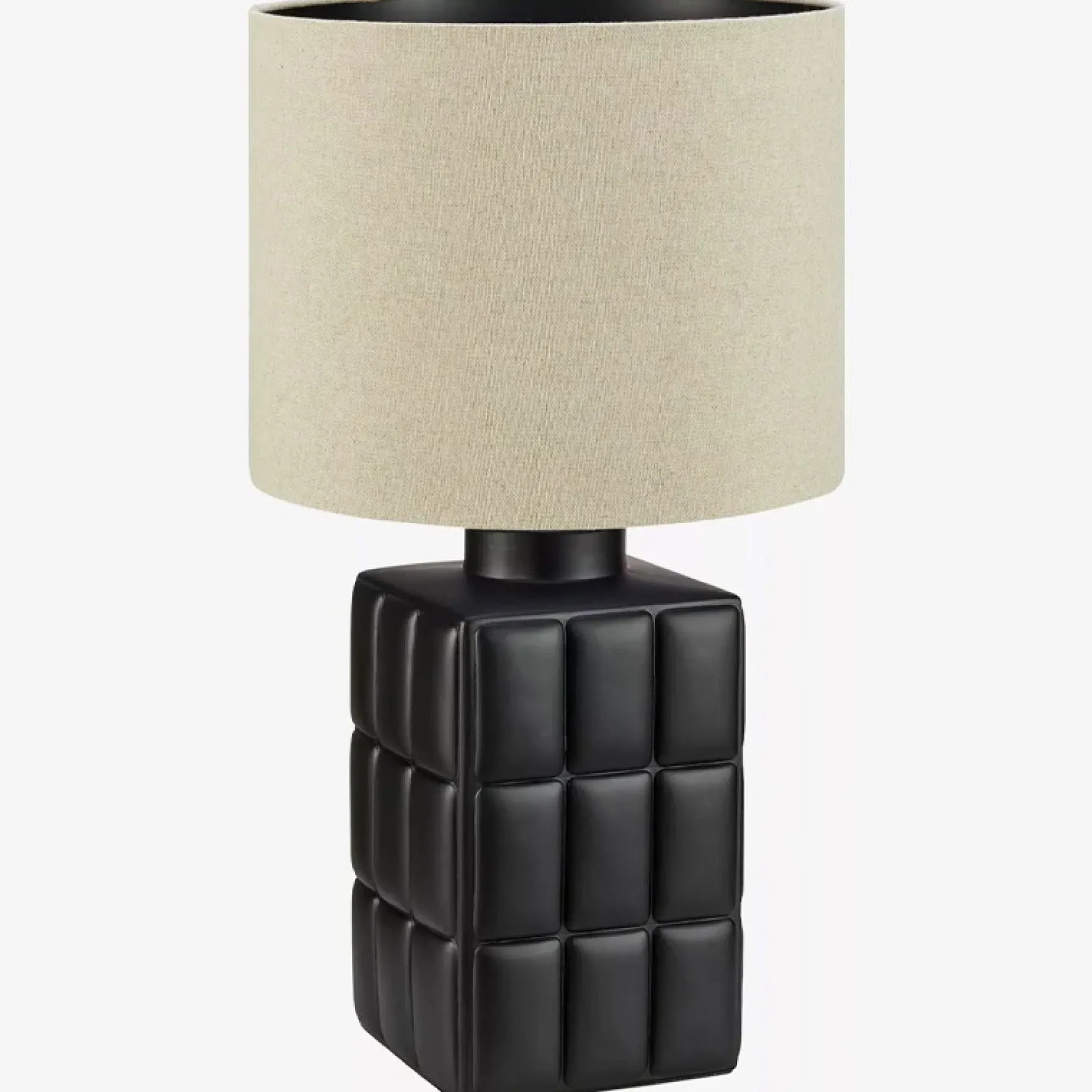 Makura bordlampe stor sort/beige