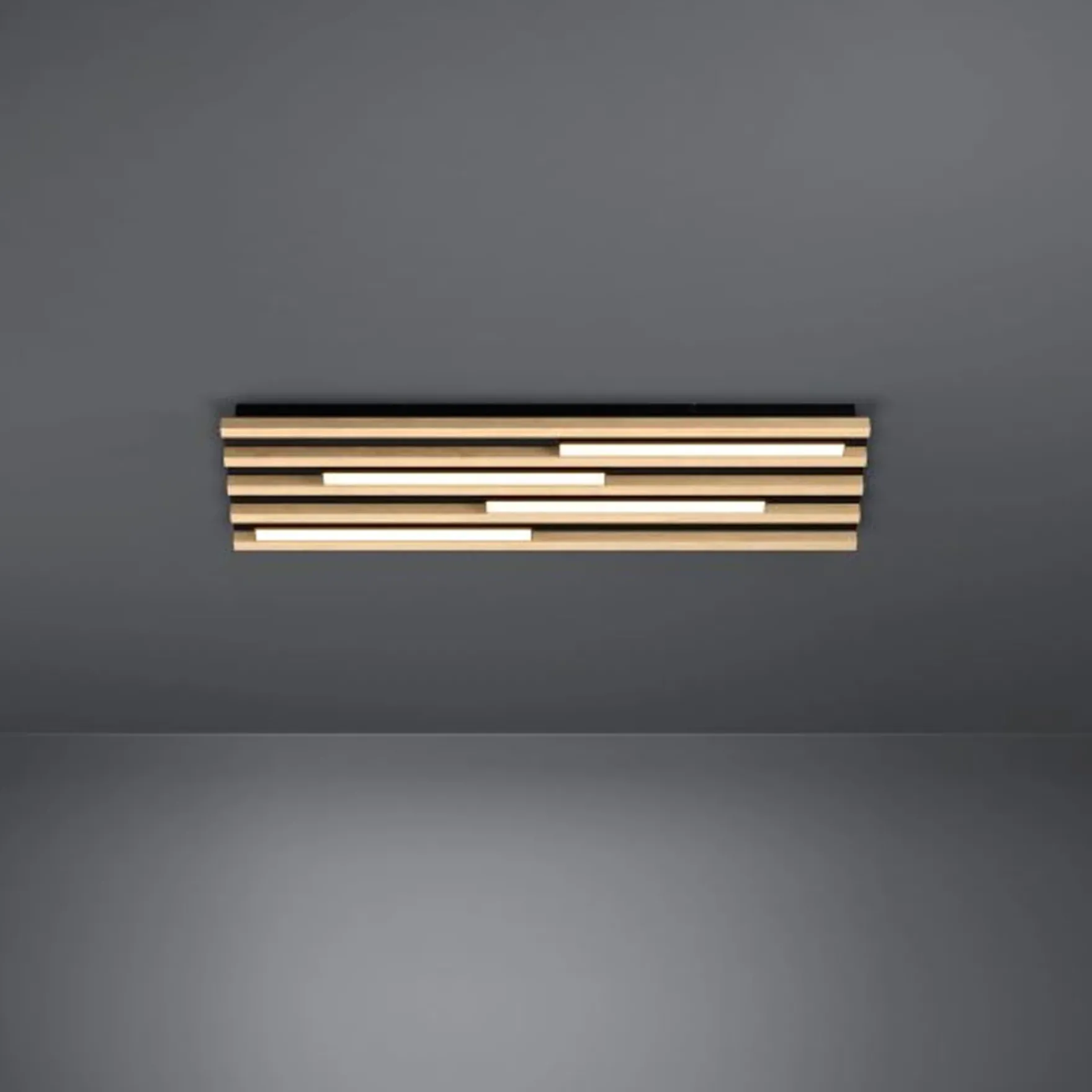 Marreira LED takplafond sort/natur