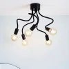 Medusa 5-lys taklampe sort