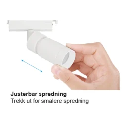MicroLine Beta LED enkel spot hvit