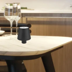 Mida bordlampe 3W sort oppladbar