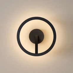Mind LED vegglampe Ø22cm sort
