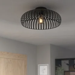 Mogano taklampe sort