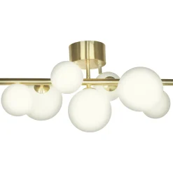 Molekyl 7-lys takplafond messing/opal