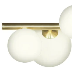 Molekyl 7-lys takplafond messing/opal