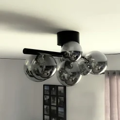 Molekyl 7-lys takplafond sort/sotet