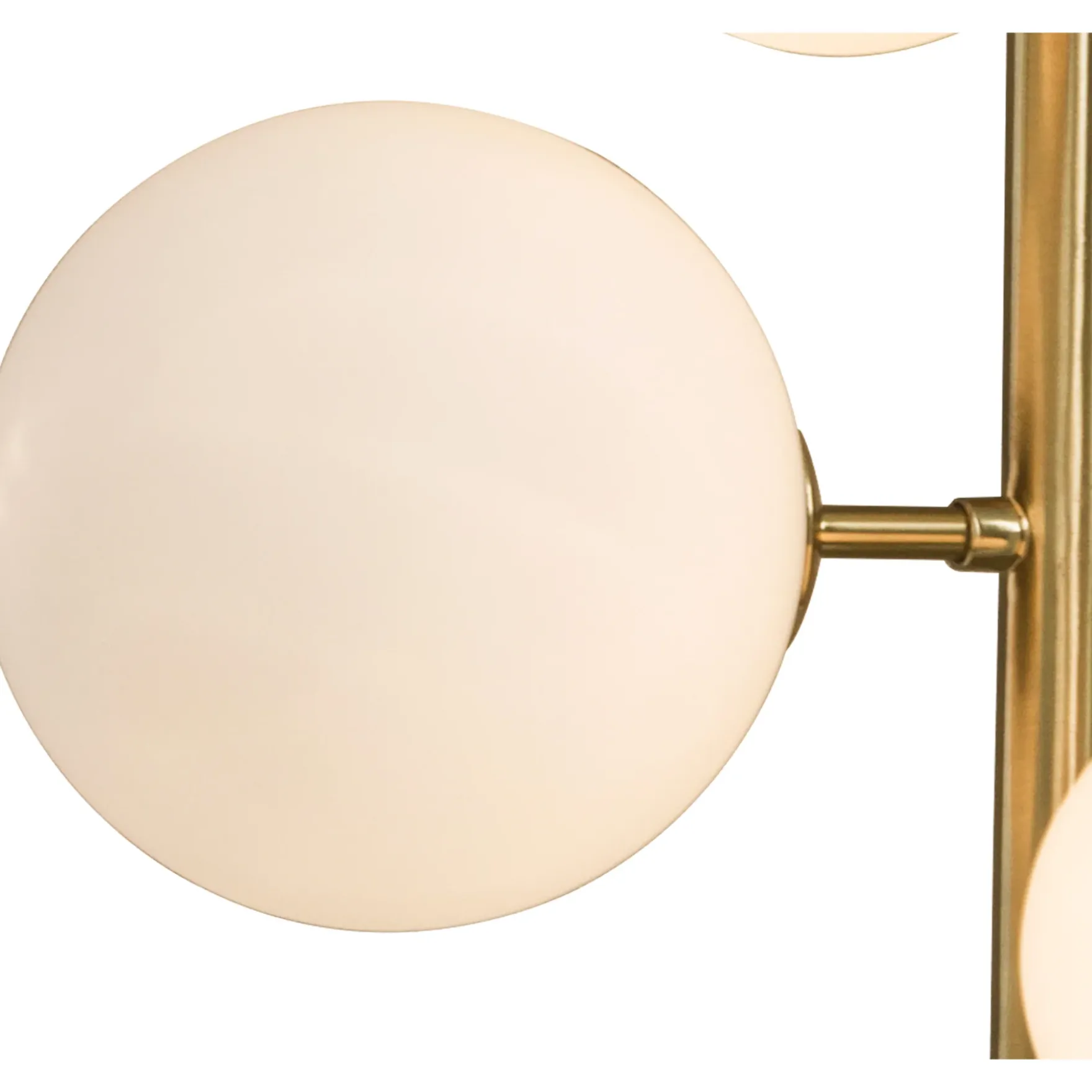 Molekyl 3-lys vegglampe messing/opal