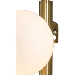 Molekyl 3-lys vegglampe messing/opal