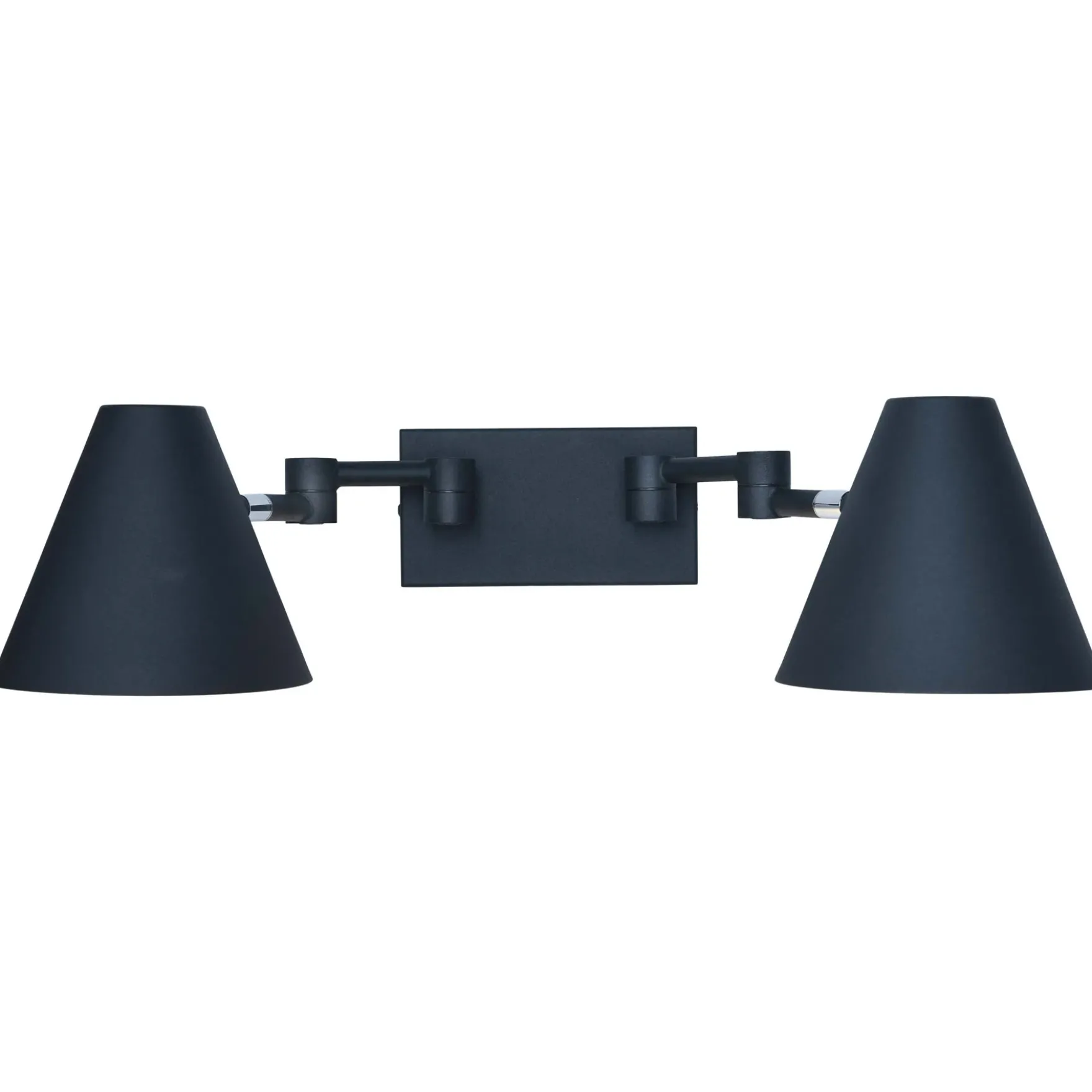 Montana 2-lys vegglampe sort/sand