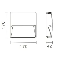 Montego utelampe vegg antrasittgrå LED IP65