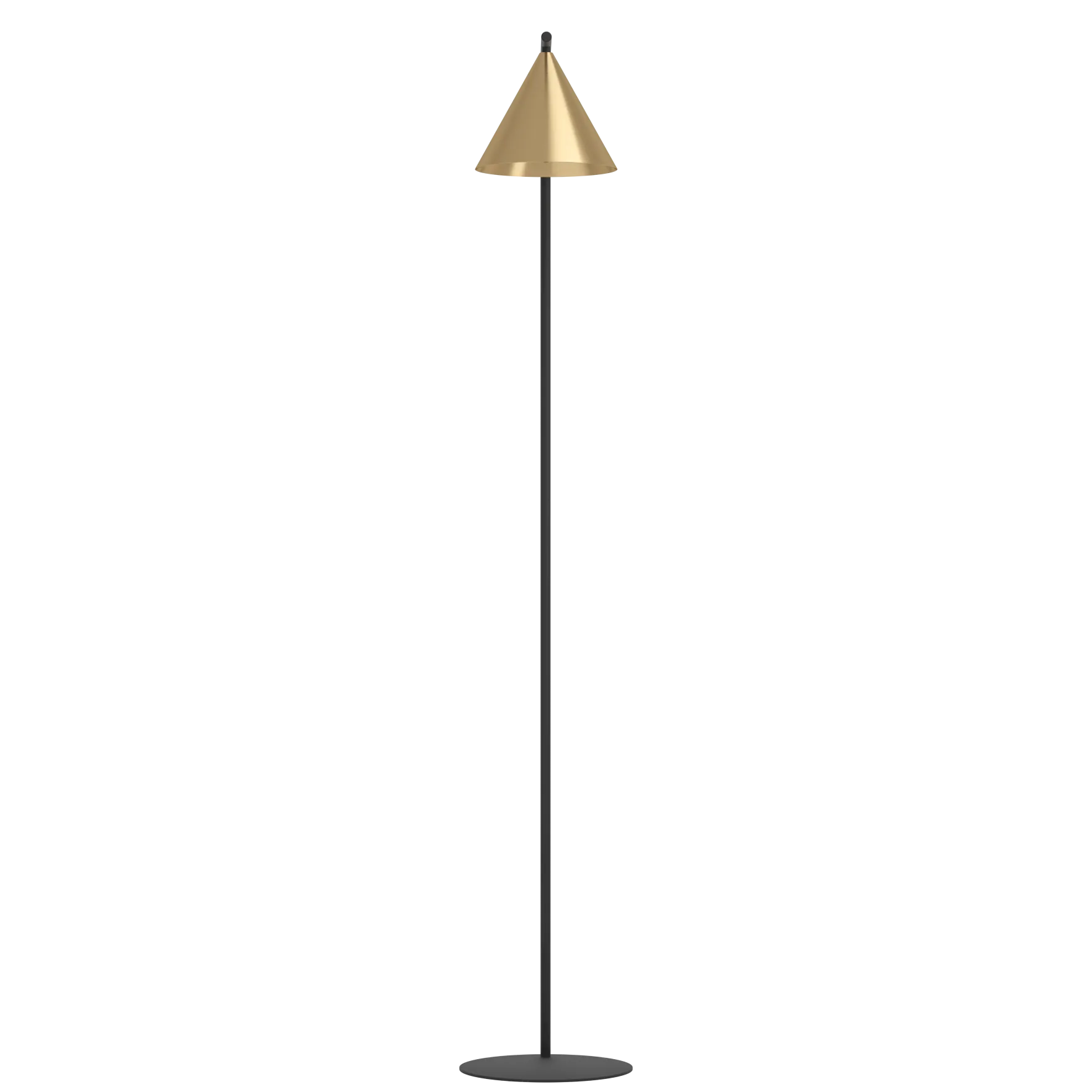 Narices gulvlampe E27 sort/messing