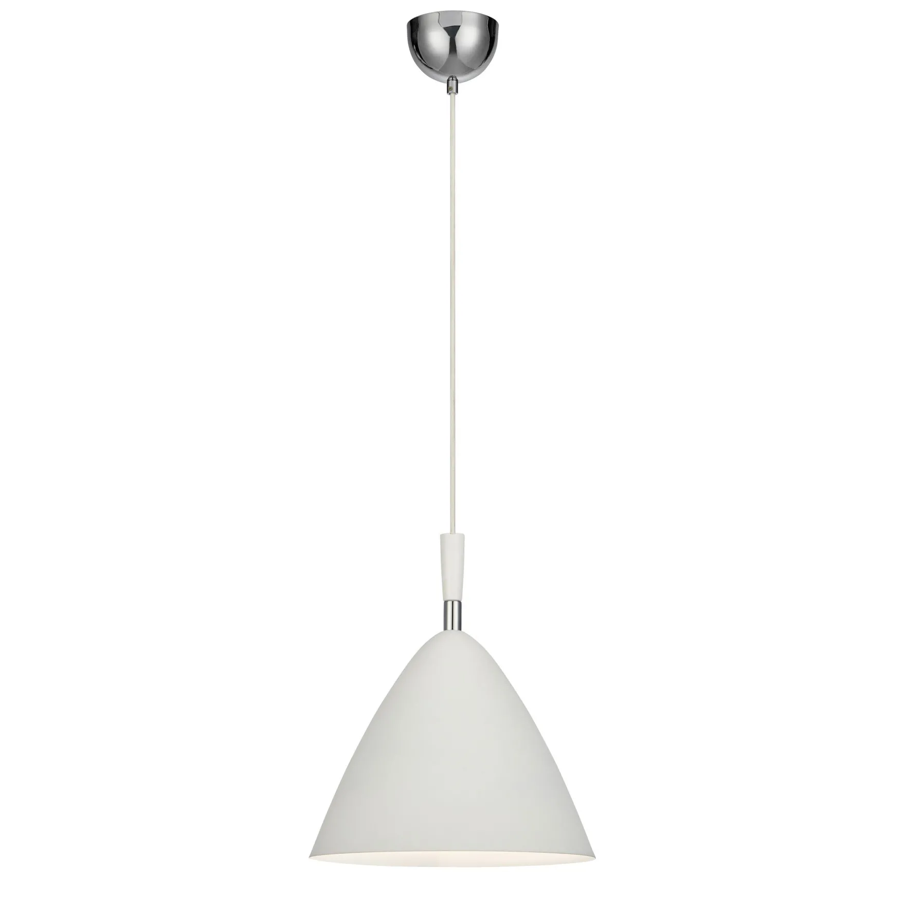 Osteria takpendel E27 hvit/krom