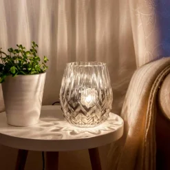 Ottilia bordlampe sort/krom