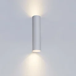 Oz K2 2-lys vegglampe hvit/sort