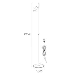 Oz mini K1 gulvlampe hvit