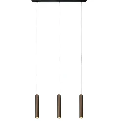 Oz mini K3 takpendel 3-lys sort/bronse