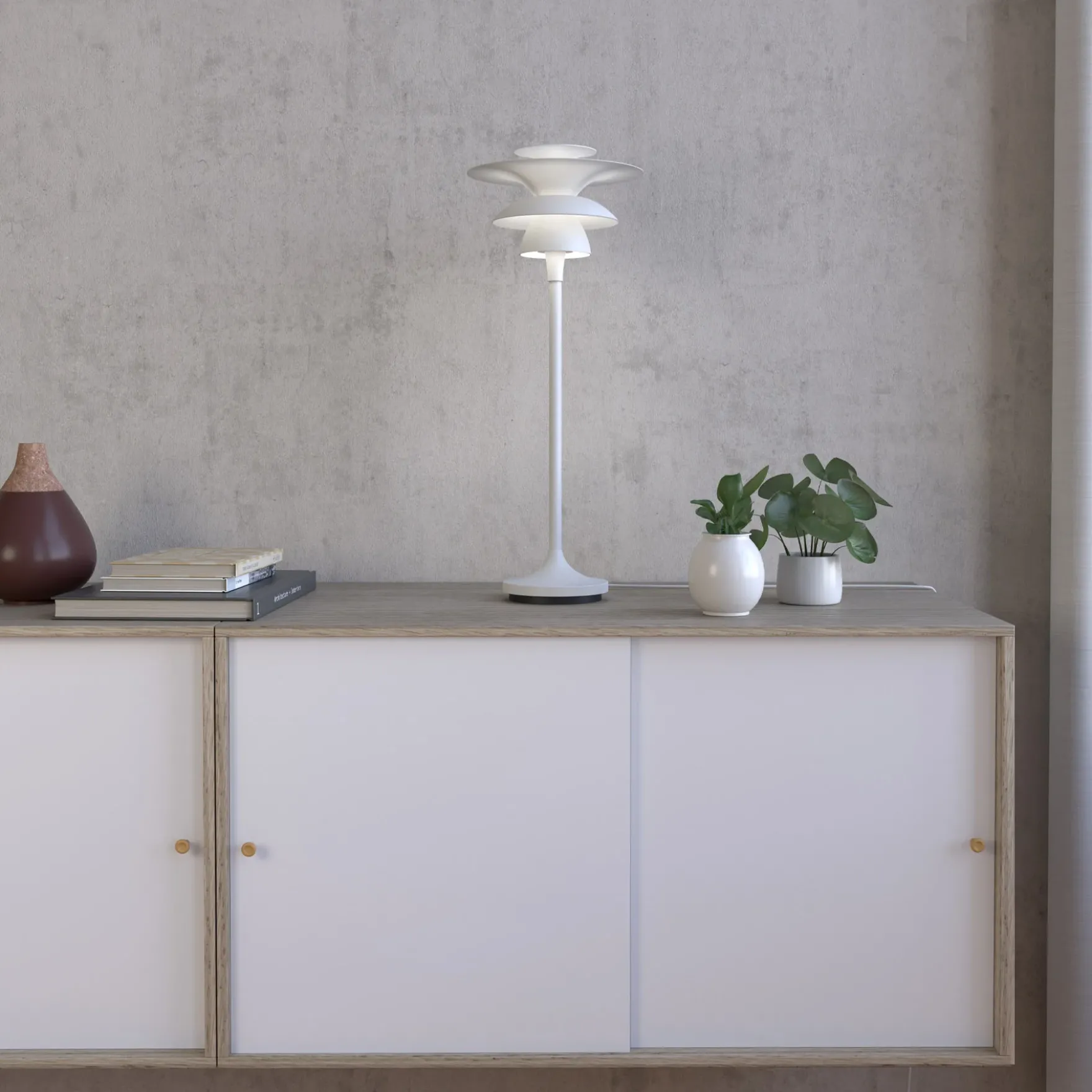 Picasso bordlampe H45cm hvit