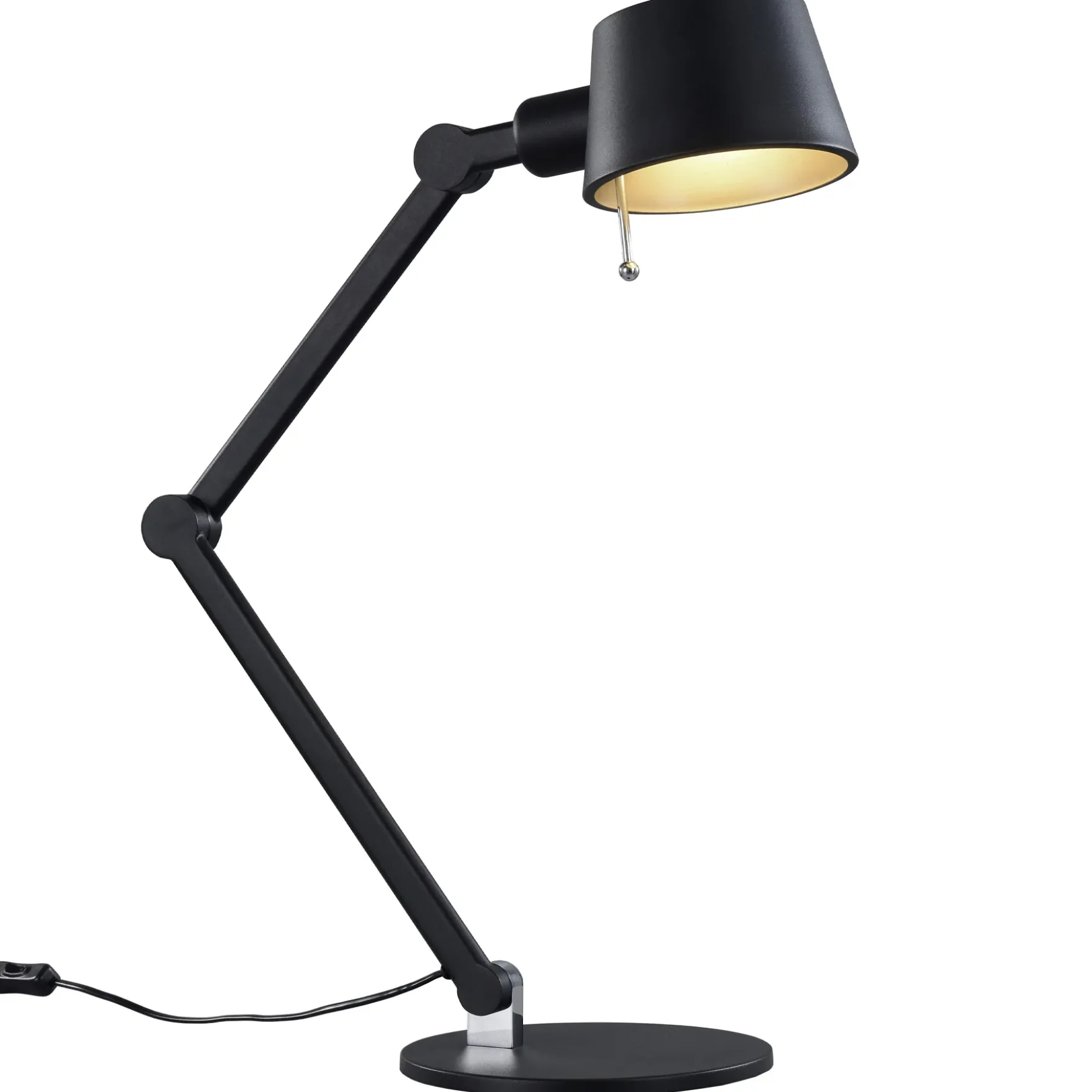 Pionex bordlampe sort/gull