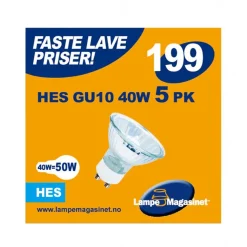 5pk HES GU10 40W