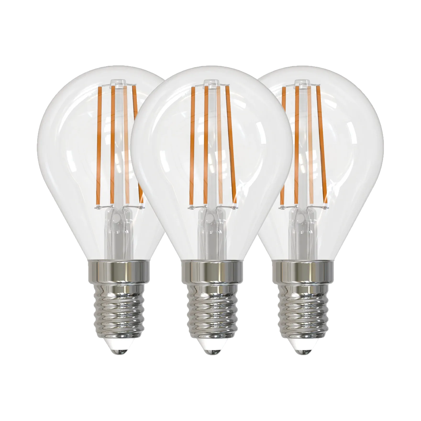 3pk LED E14 illum klar 4.9W dimbar