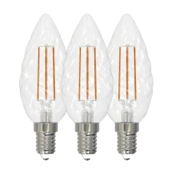 3pk LED E14 krystall klar 4.9W dimbar