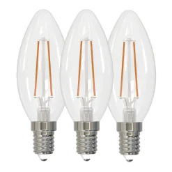 3pk LED E14 mignon klar 4.9W dimbar