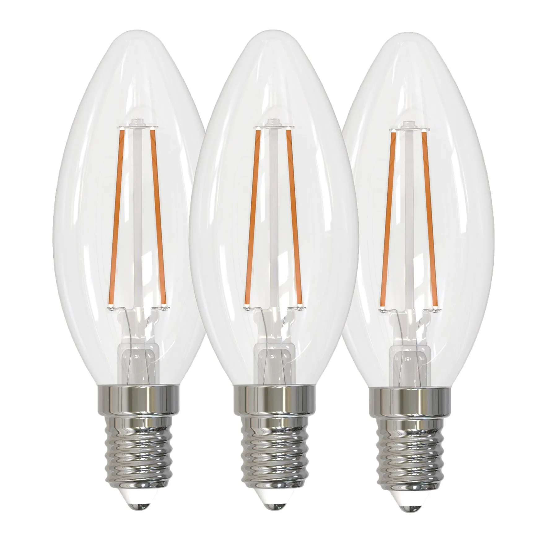 3pk LED E14 mignon klar 4.9W dimbar
