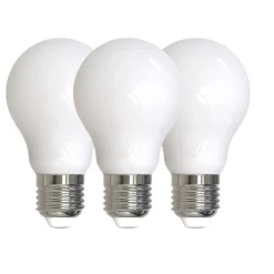 3pk LED E27 normal opal 4.9W dimbar