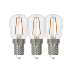 3pk LED ozon E14 klar 2W 100lm 2200K dimbar