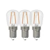 3pk LED ozon E14 klar 1.5W 100lm 2700K dimbar