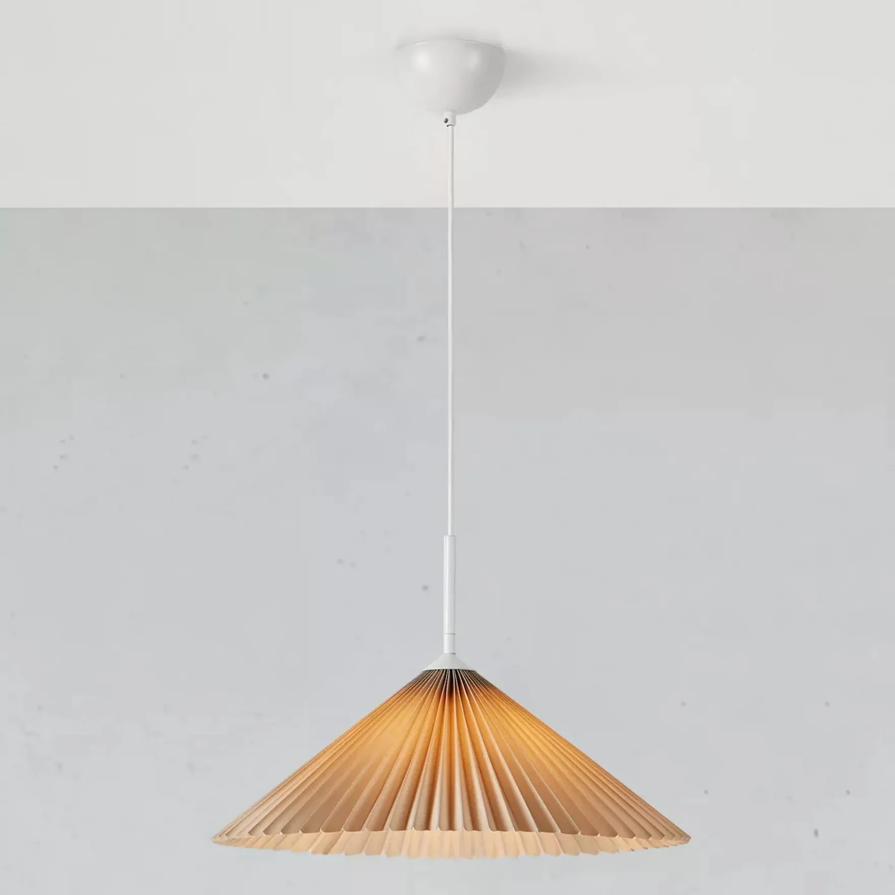 Plisado takpendel 50cm beige