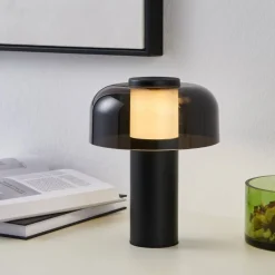 Ponente bordlampe oppladbar IP44 LED sort