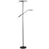 Regent gulvlampe 20W+4W LED sort